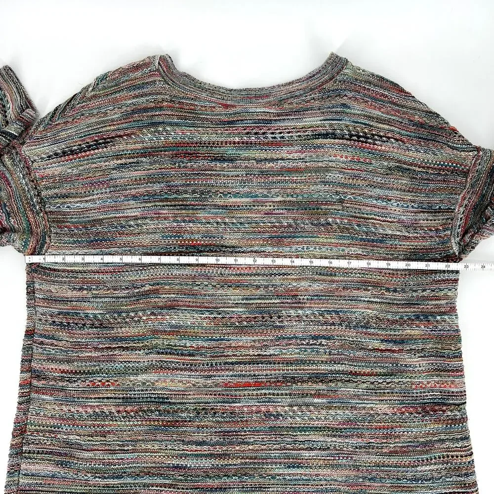 J. Jill Mineral Multi-Colored Lightweight Tunic Sweater Size XL